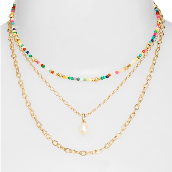 Kendra Scott Scarlet Bead Chain Layered 